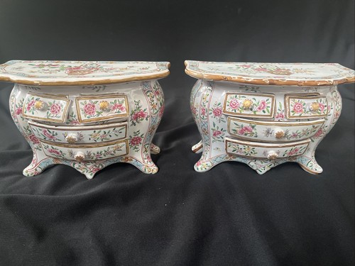 Pair french faience - pair, of
