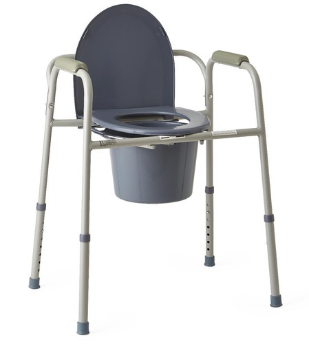 Steel bedside commode case - commode,,