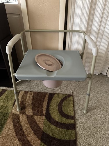 Bedside commode with - commode,