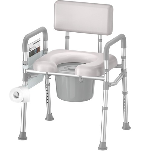 Bedside commode toilet padded - commode, toilet,