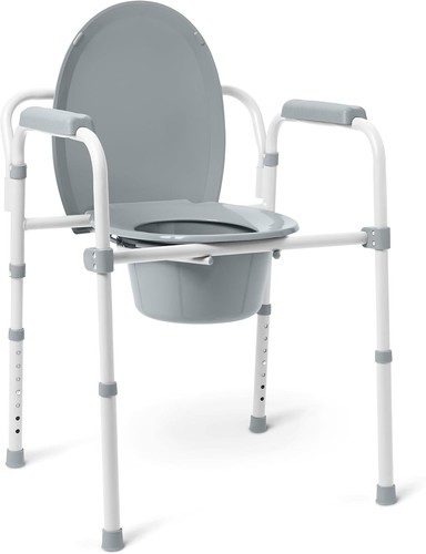 Steel bedside commode - bedside,