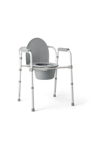Steel bedside commode - bedside,